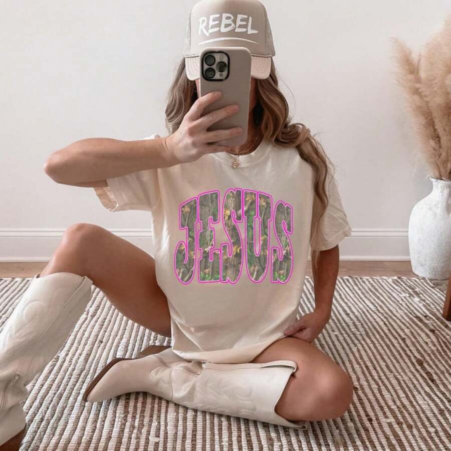 Cistian Shirt Jesus Graphic . - Blanco - Ver 1