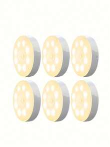 6pcs Motion Sensor Lights, LED Cabinet Lights, Outdoor Step Lights, USB Rechargeable/Battery Powered Night Lights - Perfect For Bedroom Decor, Hallway Decor, Bathroom Decor, Cabinet Decor, Stair Lighting, Outdoor Decor, Home Decor And Room Decor - Multicolor - View 15