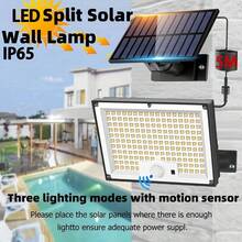 Super Bright Solar Outdoor Light, Split Design, Simple Installation, 3 Modes, Motion Sensor Security LED Lights Dusk To Dawn, 172LED, 2in 1 Solar Flood Lights, IP65, Suitable For Garden, Deck, Terrace, Porch, Pool, Illuminate Your Yard, Lighting - 1PC - View 3