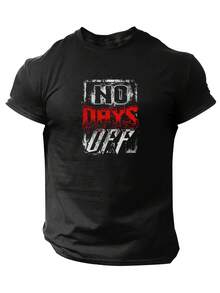 Slogan: Endless Gym Workouts, Bodybuilding. Men's Short-Sleeved T-Shirts, Printed Tops, Summer T-Shirts For Spring And Summer. - 白色 - 查看 6