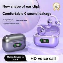 Écouteurs à oreille ouverte à la mode, polyvalents pour toutes les tenues, confortables et sans pression pour un port prolongé, vous permettent de profiter de la musique tout en percevant votre environnement, supportent la charge rapide et une longue autonomie de batterie, idéaux pour les trajets quotidiens et les activités de plein air - Voir 7
