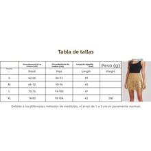 Falda corta dorada con lentejuelas y flecos, diseño sensual para fiesta y eventos elegantes - Dorado - Ver 6