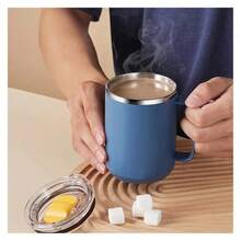 450m Insuated Coffee Mug With Hande - Shatterproof 304 Stainess Stee Doube Wa Vacuum Water Cup 4 - 彩色 - 查看 8