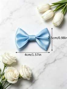 50PCS/30PCS Polyester Bows, Gift Box Decoration DIY Handmade Jewelry Making Accessories, Jewelry Hair Accessories, Clothing Doll Decoration, Garment Accessories - Satin Waistband Bow - View 12