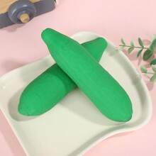1pc 23cm Extra Large Realistic Pickle Squeeze Toy, Super Soft Maltose Filled Stretchable Pickle Stress Relief Toy, Funny Novelty Sensory Toy For Adults To Relieve Anxiety, Desk Decor And Birthday Party Gift - Multicolor - View 16