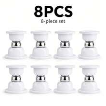 1/2/6/8pcs Ultra Strong Magnetic Silent Buffer Door Stopper, No Drilling Required, Easy Installation, Ensures Safety, Suitable For Various Types Of Doors In Home And Office, Best Christmas Gift, Black White Transparent - A - View 9