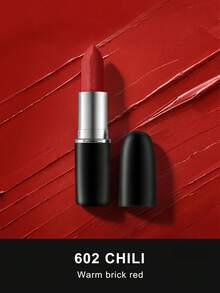 MAC 0.12盎司/3.5克哑光复古唇膏，602号辣椒红 - 602 CHILI 0.12 OZ./3.5g - 查看 3
