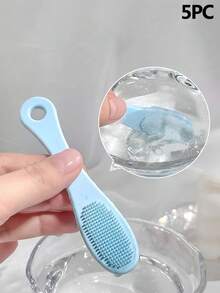 1件溫和矽膠鼻刷按摩器兼清潔器，便攜式去角質毛孔清潔美容工具，使肌膚光滑細膩，無香料，易清洗，牙科牙齒適用 - 彩色 - 查看 14