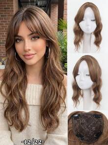 Synthetic Topper Clip In Hair Extensions With Bangs For Women Increase The Amount Of Hair On The Top Of The Head Cover The White,Breathable And Heat-Resistant For Daily Use, Halloween - Multicolor - View 14