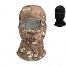 2 piezas Pasamontañas de camuflaje, unisex, pasamontañas cálido, protección solar para el rostro, máscara ligera resistente a los rayos UV, adecuado para motociclismo y esquí - Camuflaje - Ver 18