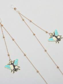 Butterfly/Bee Pendant Fashion Glasses Chain Lanyard - Alloy Glasses And Mask Strap, Soft And Comfortable For Glasses Wearers, Glasses And Mask Accessory - Multicolor - View 8