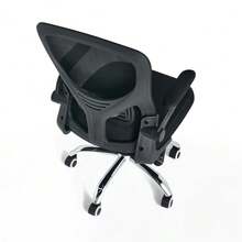Highly Adjustable Office Chair, Swivel Mesh Back Computer Chair, Soft Seat Cushion And Mobile Caster Design, Suitable For Office Desk/Study Desk/Home Workspace - Black - View 7
