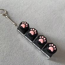 Gantungan Kunci Cakar Kucing Lembut, Aksesori Fashion, Mainan Gantungan Kunci Kancing, Gantungan Kunci Penghilang Stres, Cocok untuk Dekorasi Koper, Ponsel, dan Mobil! Kancing Penghilang Stres - MultiWarna - View 7