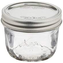 Jarden Mason Jars - Tarros de media pinta 8 onzas boca ancha 12 bocas 2 unidades - Vidrio transparente - Ver 4
