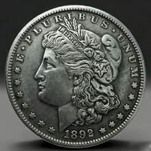 1pc Vintage Embossed Various Years American Statue Of Liberty 40mm Silver Commemorative Coin, Random Delivery - Multicolor - View 23