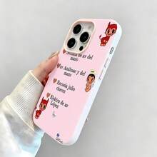 Entrega de Red  con temática rosafunda de teléfono Fundas compatibles con ,Apple,VIVO,OPPO,,, y Honor.Fabricadas en silicona TPU,ofrecen protección contra golpes y caídas. - Rosa - Ver 4