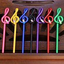 1/3/5HB Colored Pencil Set, Music Symbol Pattern - Cute And Sweet Music Theme Stationery, Rainbow Pearl, Wooden Material, Perfect For Drawing And Back To School Season - Multicolor - View 7