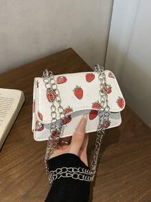 Fashionable Printed Handbag For Women, New Style Versatile Chain Shoulder Crossbody Bag - Multicolor - View 11