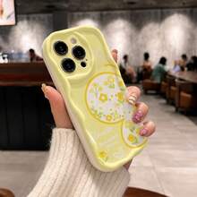 1 Funda para  de TPU Suave, Diseño de Bordes Ondulados Estilo Crema, Marco Curvo 3D, Protección de Cámara, Antigolpes, Resistente al Desgaste, Diseño Premium, Compatible con la Serie . MXNYBLK143 - NYBL-WH-MXNYBLK143 - Ver 2