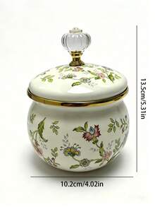 1pc Enamel Cooking Pot, Stew Pot, Soup Pot, Vintage Style Multicolor Enamel Cookware, Extra Large Capacity, Suitable For Stewing Soup, Spotted Pattern Body, Thick Double Handle Enamel Cooking Pot, Compatible With Gas Stove And Induction Cooktop, Home Kitchen Utensils, Heat Resistant And Easy To Clean, Suitable For All Seasons - View 13