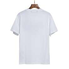 Camiseta de manga corta con estampado de corazón de palma de marca de moda para hombre y mujer, corte holgado, estilo boyfriend, estilo urbano. Camisetas de lujo, camisetas de marca, camiset - Blanco - Ver 3