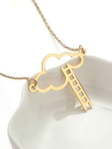 1 pieza Collar colgante exquisito con escalera de nubes - XL918 - Ver 7