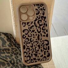 1 Stylish Phone Case (Lanyard And Stand Not Included). Luxury Leopard Print Magnetic Glitter Fashion Phone Case. Luxury Metallic Leopard Print Phone Case, Compatible With 15 Professional, Shockproof, Full Coverage, Compatible With 16/11/13 Pro/15 Pro/15/13 Professional, Compatible With 14/13/12. Spring Birthday Gift. - 多色 8 - 查看 1