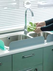 Silicone Sink Water Splash Guard, Detachable Countertop Anti-Splash Baffle For Kitchen Bathroom Faucet, Waterproof Sink Protector & Holiday Housewarming Gift - Splash Guard - View 10