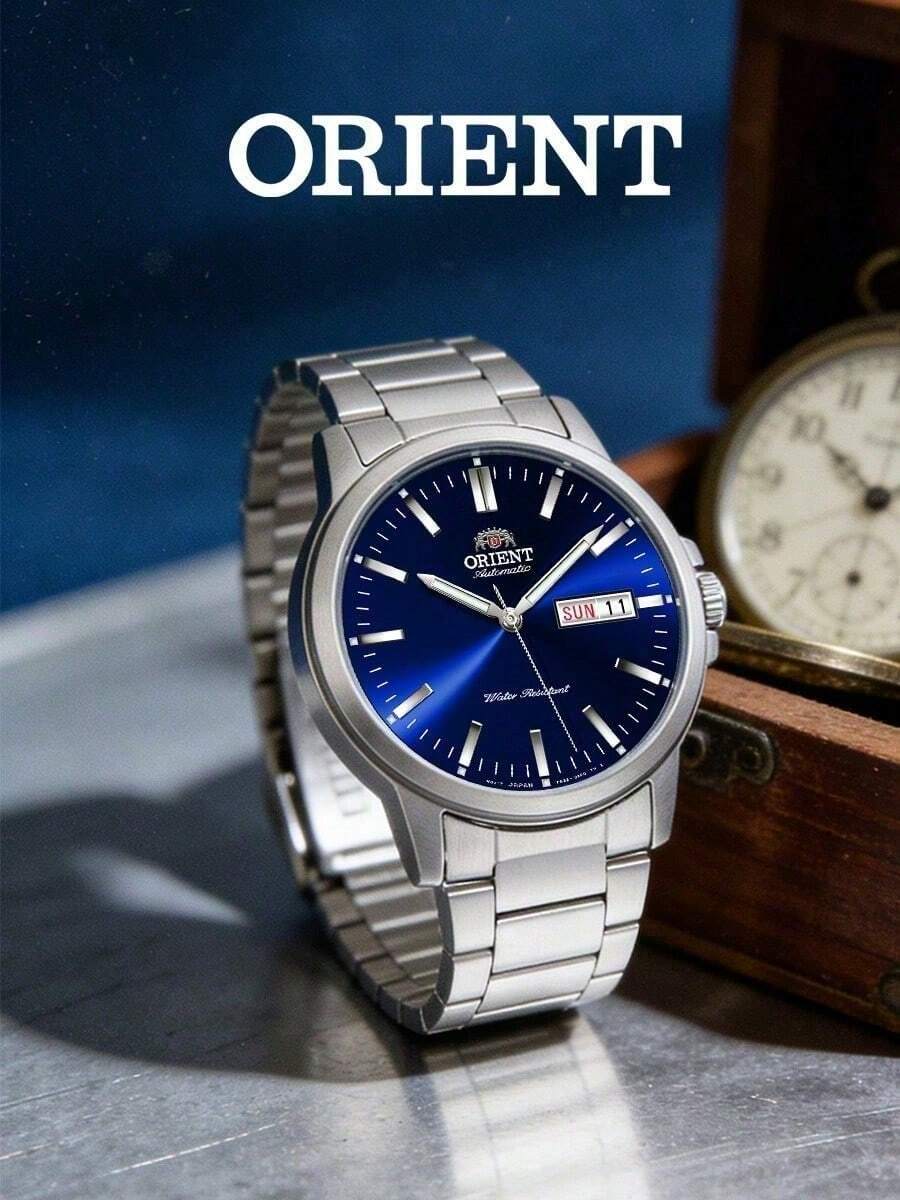 High Quality Men's Automatic Mechanical Watch Blue Dial Scale Hands Waterproof 50m Commute Casual Anniversary Gift ORIENT RA-AA0C02L19B - Dark Blue - View 1