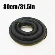 1 pieza Juguete de serpiente verde de goma suave, modelo de serpiente realista, accesorio de broma aterrador, juguete para aliviar el estrés, regalo de cumpleaños para adolescentes, regalo de vacaciones, juguete de regalo - Multicolor - Ver 6