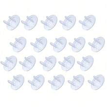 10/20/30Pcs Clear Outlet Covers,Hidden Handle Socket Guard Covers,Wall Socket Protective Caps,Suitable For Bedroom,Kitchen, Living Room Wall Sockets - Multicolor - View 10