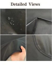 Unisex Black Apron, Solid Color Apron, Tie-Up Waterproof Apron, Multiple Colors Available, Durable Polyester Fabric, Machine Washable, Suitable For Cooking, Outdoor Sports And Kitchen Activities, Applicable For Chefs, Cooking, Grilling - Multicolor - View 3