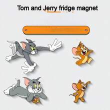 Warner Bros 2pcs Tom And Jerry Creative Magnetic Fridge Magnets, Fun Cartoon Refrigerator Magnets, Vintage Cartoon Decor, Suitable For Kitchen And Home Room Decoration (Random Style) - Multicolor - View 5