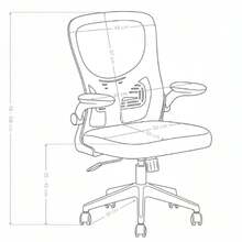 Highly Adjustable Office Chair, Swivel Mesh Back Computer Chair, Soft Seat Cushion And Mobile Roller Design, Suitable For Office Desk/Study Desk/Home Workspace - White - View 10