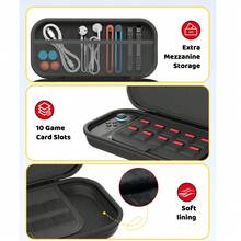 Switch 2 Carrying Case, Protect Case For Switch 2 Model 2025, Carrying Case For Switch 2 Model 2025 Features An Odorless Felt Hard Shell For Protection, 10 Game Card Slots, And Is A Portable Travel Organizer. - View 2