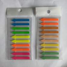 200pcs/Pack Gradient Arrow Shaped Index Tabs, Transparent Design, Suitable For Writing With Ballpoint Pen, For Student Notes, Highlighting And Categorizing Sticky Notes School Supplies - Multi Colors - View 21