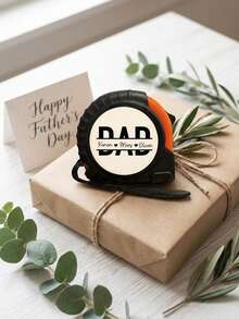 1pc Custom Engraved Tape Measure With Name Sentiment Quote,Personalized Wood Patch Tape Measure,No One Measures Up To You Dad Measuring Tape,Multiple Styles Available,Practical Handyman Tool Gift Giving For Father'S Day Birthday/Household Measuring - Multicolor - View 10