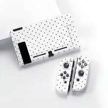 Cute Solid Color Polka Dot Versatile Split Soft Shell For Switch, Compatible With Switch Original For NS Console Polka Dot Protective Case, Skin-Friendly Flexible TPU Material Shockproof And Anti-Collision, Multiple Colors Available, Lightweight And Does Not Obstruct Dock, Full Coverage Fit For Controller, Daily Portable Protection Game Console Accessory - View 8