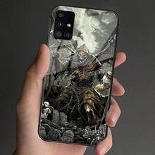 [24h Versand Aus DE/FR/ES]Grim Reaper Skull Tempered Glass Case For Samsung Galaxy S21 S22 S23 S24 S25 S26 Ultra Plus &  12 13 14 15 16 17 Plus Pro Pro Max Air, Shockproof Protective Cover - A - View 4