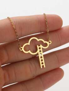 1 pieza Collar colgante exquisito con escalera de nubes - XL918 - Ver 10