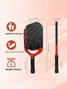 HTPICK T700 Carbon Fiber Pickleball Paddle, Heat-Pressed Textured Matte Frameless One-Piece Molded, Professional Competition Club Fitness Training High-End Paddle, Ultra-Lightweight Wind-Resistance Design Sports Equipment - Multicolor - View 12