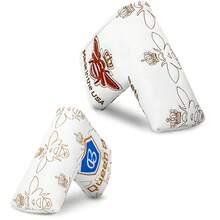 1pc Golf Club Headcover, Crown And Bee Pattern Design, PU Material, Soft Lining, Durable, Unisex, Perfect Choice For Golf Enthusiasts - Multicolor - View 5