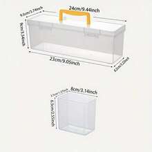 1/2pcs Tool And Parts Storage Box, Multi-Compartment Portable Transparent Tool Storage Box, Home Screw Wrench Hardware Accessories Sorting Storage Box, Toy Organizer Box, Portable Divided Organizer And Sorting Box - Style 2 - View 9