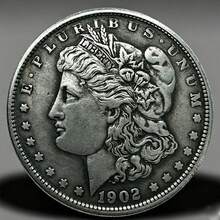 1pc Vintage Embossed Various Years American Statue Of Liberty 40mm Silver Commemorative Coin, Random Delivery - Multicolor - View 12