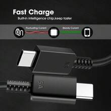 3 pièces Câbles de charge ultra-rapide double USB-C 45 W, 5 A, PD, compatibles avec les séries iPhone 17, 16 et 15 Pro Max, ainsi qu'avec Huawei. - Noir - Voir 4