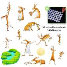 hoojojo 14 Pcs Felt Set - " How Much I Love You" Felt Set - Role-Playing - Apron Plays - Teaching Aids - Montessori Education - Suitable For Home - Classroom - Office - And Parties - Multicolor - View 14