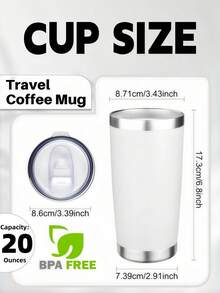 6PCS-20oz Tumbler With Lid Stainless Steel Double Wall Vacuum Insulated Tumblers Powder Coated Cups Travel Mug Keep Drinks Cold And Hot - Multicolor - View 3