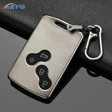 Metallic Gray TPU Car Key Fob Cover, Anti-Scratch Protective Shell Fit For Renault Duster Captur Clio Logan Megane RS 1/2/3/4 Koleos Scenic Fluence Zoe - Renault F Model - View 3