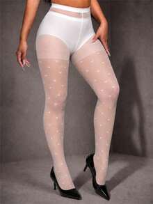GNIM HL 1/3 Pairs 10D Ultra Sheer Black Tights High Elasticity Skinny Pantyhose Sexy Transparent Stockings For Women Daily/Party/Office All-Match Legwear - White - View 6