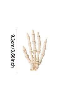 1pc/2pcs Realistic Halloween Skeleton Hand, Life-Size, Plastic Material, Suitable For Halloween Theme Party Decoration, Escape Room, Bar And Room Decor, 1pc Per Hand - Halloween Skeleton Hand - View 2